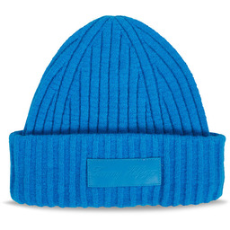 Czapka Tommy Hilfiger Tommy Twist Beanie AW0AW15325 Niebieski