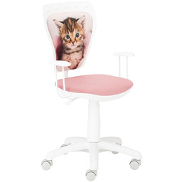 Krzesło Ministyle White Kotek w kocu, różowe