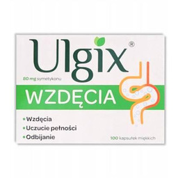 ULGIX Wzdęcia 80 mg, 100 kaps.