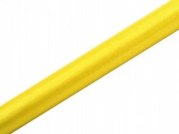 Organza gładka żółta - 36 cm x 9