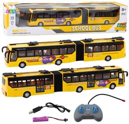 Trolejbus przegubowy RC 1:32 zółty
