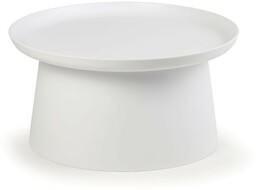 Plastikowy stolik kawowy FUNGO, średnica 700 mm, ochra