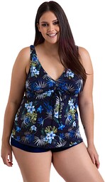 Tankini 3 26 granatowe