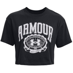 Under Armour Damski Crop Top Collegiate Crest SS