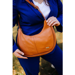 Shopperka skórzana SHE 711s camelowa