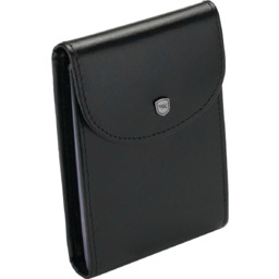 Wizytownik etui na karty dokumenty skóra RFID czarne