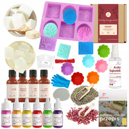 Zestaw do robienia mydła Tropikalne Rośliny kreatywny XXL