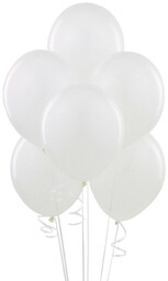 Balony lateksowe pastelowe białe - duże - 100