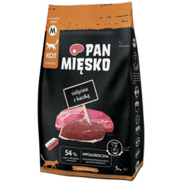 PAN MIĘSKO Cielęcina z kaczką dla kotów chrupki
