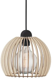 Nordlux Drewniana lampa wisząca Chino 84823014 do jadalni