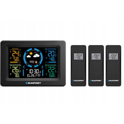 Stacja Pogodowa Higrometr Barometr Zegar Budzik 3 Czujniki