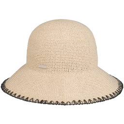 Kapelusz Słomkowy Wide Brim Cloche by Seeberger, naturalny,