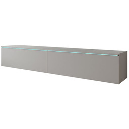 Szafka RTV LED szary pallad Lowboard D180