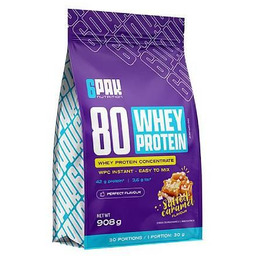 6Pak Nutrition 80 Whey Protein Słony karmel, 908