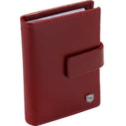 Wizytownik etui na karty dokumenty skóra zatrzask RFID