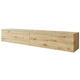 Szafka RTV LED dąb artisan Lowboard D180
