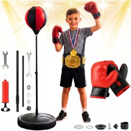 Zestaw Bokserski dla Dzieci Stojący Gruszka Bokserska Rękawice