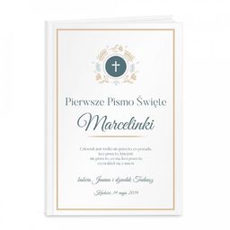 Biblia rozmiar M z nadrukiem dla dziewczynki