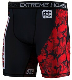 Extreme Hobby Spodenki Kompresyjne Vale Tudo Red Warrior