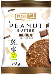 Frank&Oli Peanut Butter, miękkie ciasteczko, czekolada, 50 g
