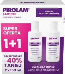 Zestaw Pirolam, szampon przeciwłupieżowy, 2 x 150 ml