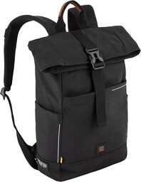 camel active City plecak męski, czarny, 38x12,5x43, 000188
