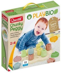 Quercetti, PLAYBIO Chunky Peggy układanka edukacyjna 84162