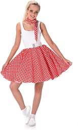 Karnival 81101 50''s Polka Dot Skirt & Necktie