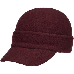 Czapka z Daszkiem Milled Wool by Lipodo, bordowy,