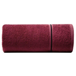 Eurofirany Ręcznik Bambo 50x90 czerwony bambusowy 500g/m2 frotte