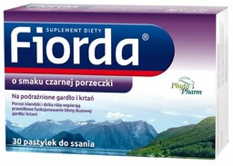 Fiorda o smaku czarnej porzeczki, 30 pastylek