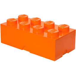 Lego Storage Brick 8 pomarańczowy
