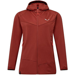 SALEWA Puez Altavia Polarlite bluza z kapturem, czerwona