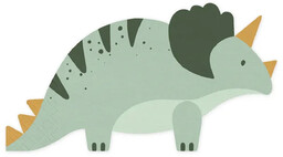 Serwetki urodzinowe Triceratops - 18 x 10 cm
