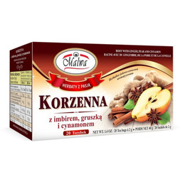 Malwa Korzenna z imbirem gruszką cynamonem EX20 herbata
