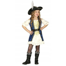 Strój Mała Piratka Piratki Z Kapeluszem 128