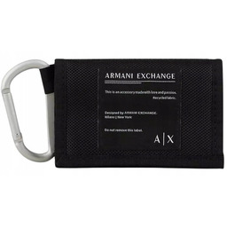 Armani Exchange Oryginalny Portfel Męski Z Karabińczykiem