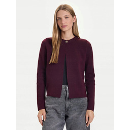 VERO MODA SWETER BORDOWY KLASYCZNY DŁUGI RĘKAW