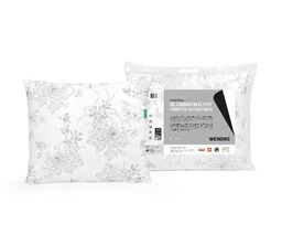 Wendre Poduszka Blommenslyst 50x60 Mikrofibra Biała wzór kwiatowy