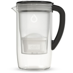 Szklany dzbanek filtrujący Dafi PRISMA LED czarny wkład