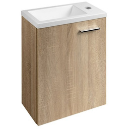 Szafka umywalkowa wisząca 37x50x18cm + umywalka montaż prawa/lewa,