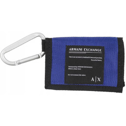Armani Exchange Oryginalny Portfel Męski Z Karabińczykiem