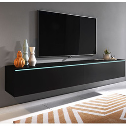 Szafka pod telewizor LED czarny grafit Lowboard D180