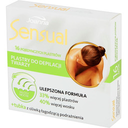 JOANNA_Sensual plastry do depilacji twarzy włosy mocne 16szt