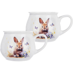 Orion Zestaw kubków ceramicznych WIOSNA zając 300 ml