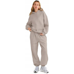 AUTOMET BEŻOWY DRES DAMSKI BLUZA Z KAPTUREM
