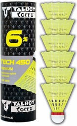 Talbot-Torro Badminton Shuttlecock Tech 450, żółty/czerwony
