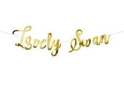 Baner urodzinowy Lovely Swan - 64 x 21,3cm