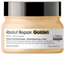 Loreal Absolut Repair, złota maska regenerująca włosy uwrażliwione,