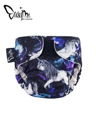 Pieluszka wielorazowa EasyMe, Unicorns Black - PREMIUM, rozmiar